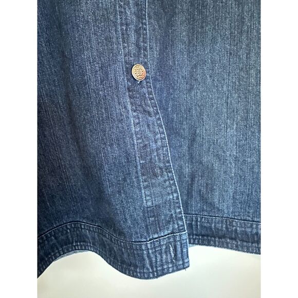 Krazy Kat Women’s Denim Jacket Small Embroidered Boho Western (Missing Buttons) - Picture 3 of 8